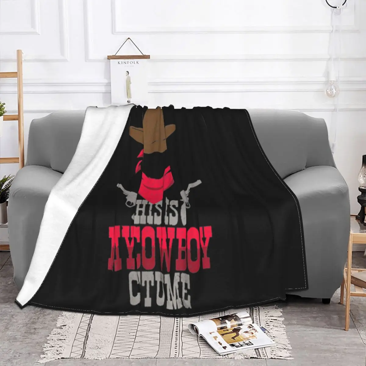 Nice This Is My Cowboy Costume Funny Lazy Halloween Designing Youth Street Style Cheap Price Throw Blanket