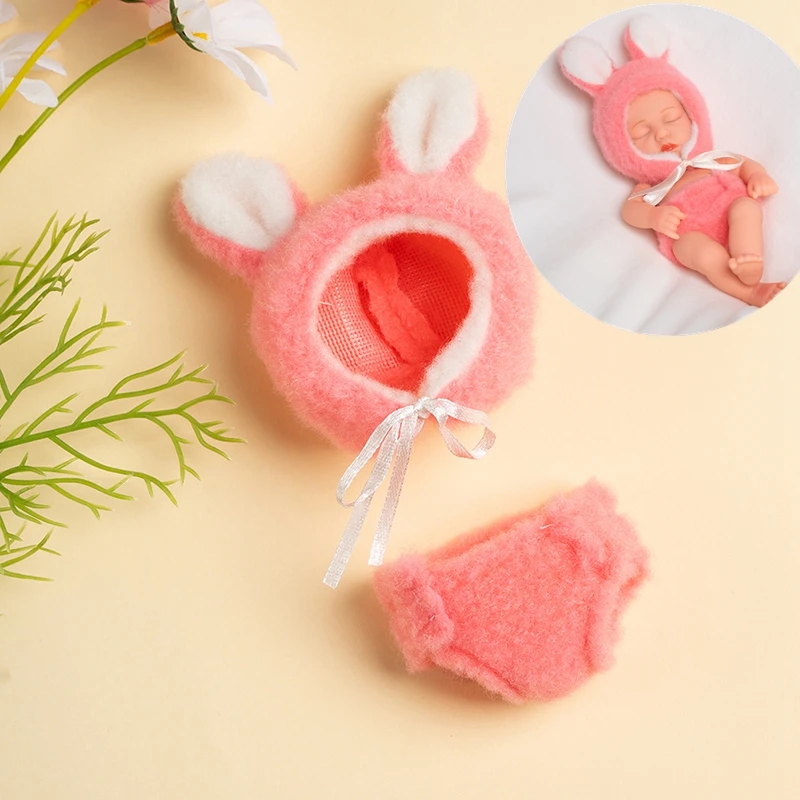 Doll Clothes for 8Inch 20cm Baby Dolls DIY Doll Accessories for Reborn Baby Dolls Sweater Jumpsuit Clothes for Mini Newborn Doll