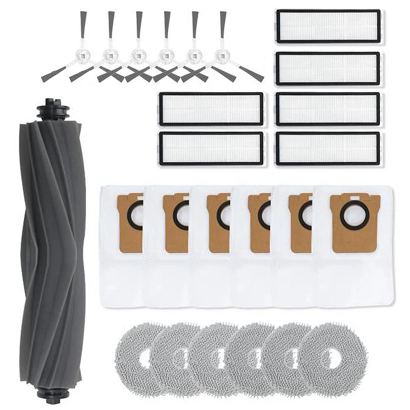 

Запчасти для робота-пылесоса Dreame L20 Ultra/X20 Pro, основная боковая щетка, фильтр НЕРА, насадка для швабры, пылесборник, аксессуары, детали