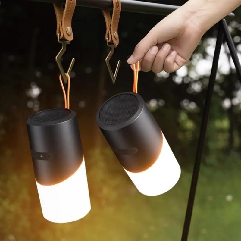 R9ub Wireless Bluetooth-Compatible Speaker Outdoor digunakan dengan LED Light Display