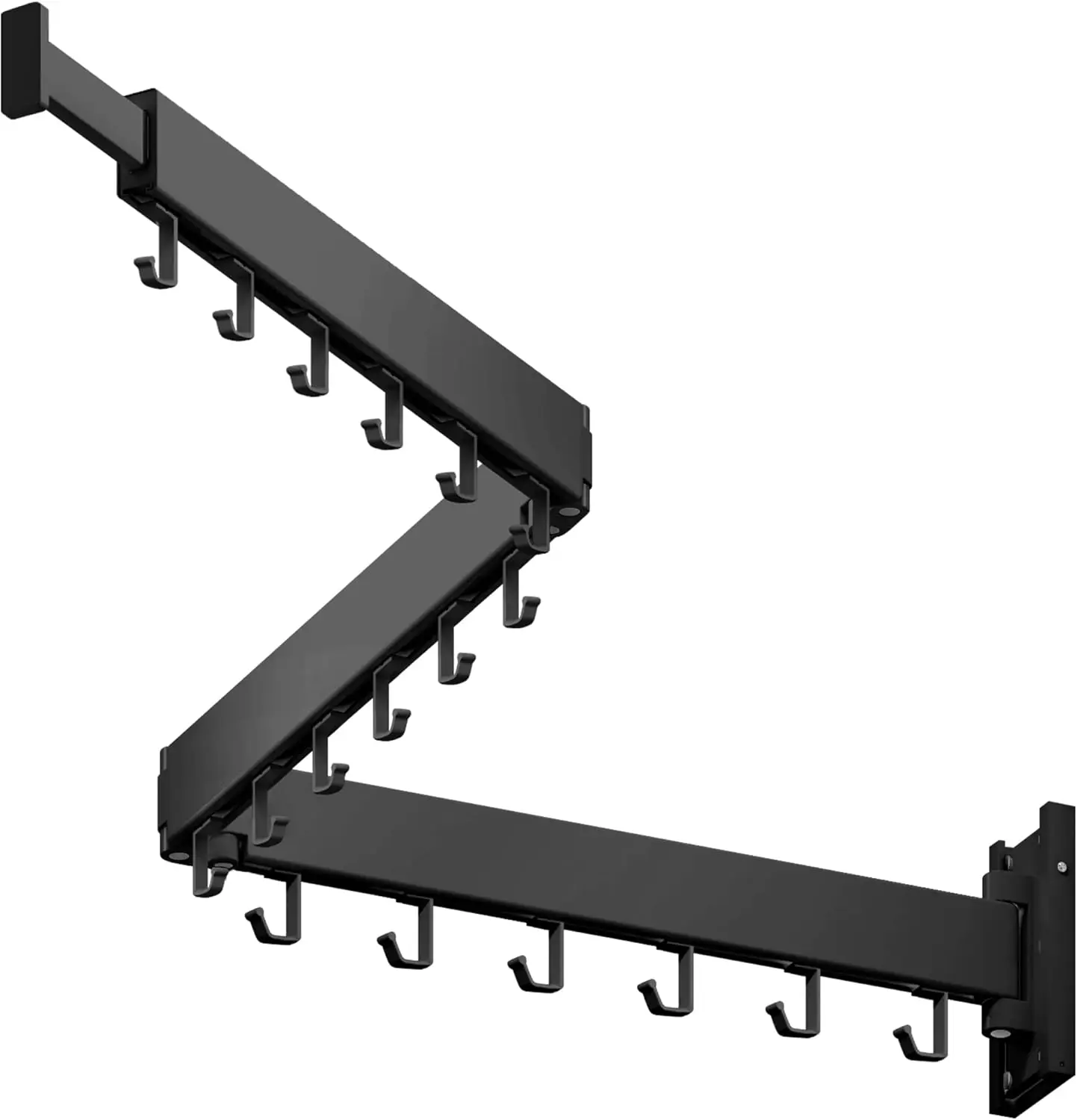 

Wall Mounted Clothes Drying Rack, Collapsible and Retractable for Laundry Space Saving