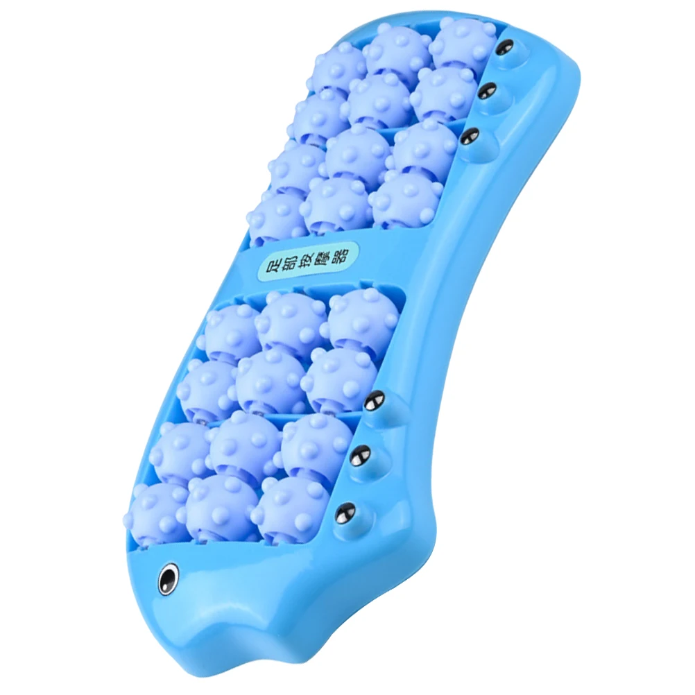 

Роликовый массажер для ног, портативный пластиковый ручной инструмент для облегчения акупунктурных точек для ног, ног, спины, восстановления мышц, ролик для ног, руководство