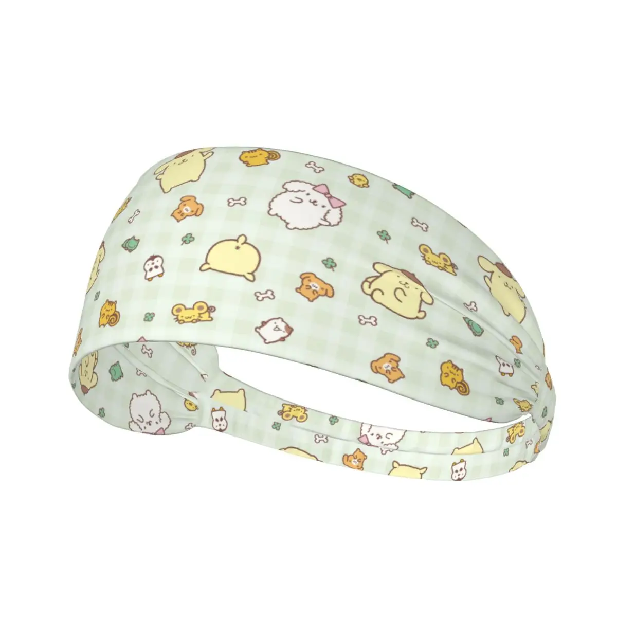 

Sanrio Pompompurin повязки на голову для бега для мужчин и женщин, влагоотводящие спортивные повязки для тренировок, фитнеса, тренажерного зала, йоги