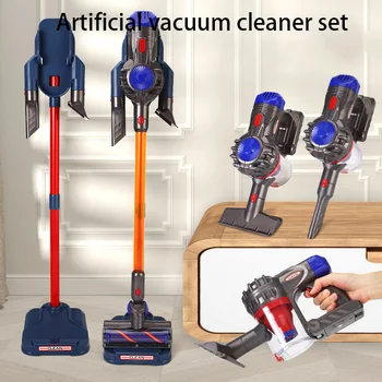 Crianças aspirador de pó elétrico simulação carregamento trabalho doméstico coletor poeira brinquedo crianças aprendendo educacional role play jogo brinquedos