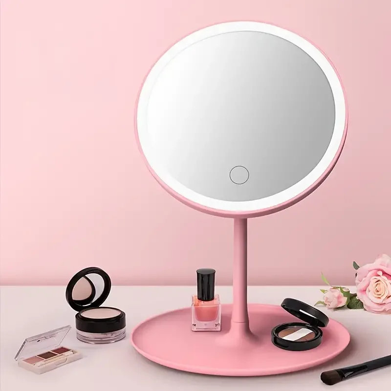 Touch Screen LED Makeup Mirror, Dressing Table Mirror, Beauty Mirror - 3 Modes, White Warm Natural Light Face Mirror Mirrior