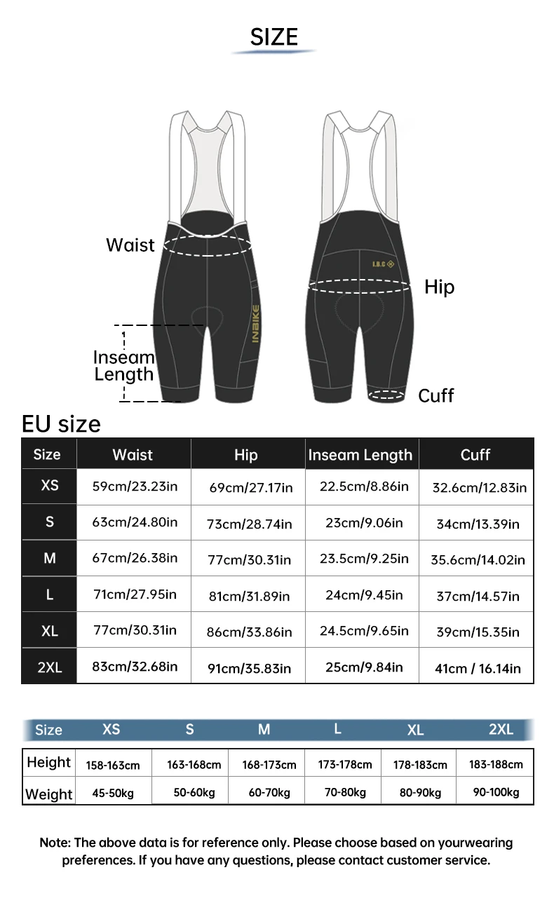 INBIKE Herren-Radtrikot-Shorts mit Polsterung, Sommer-Stoßdämpfende Atmungsaktive Schnelltrocknende Radsport-Trägerhose, MTB-Fahrradhose – Detail 4