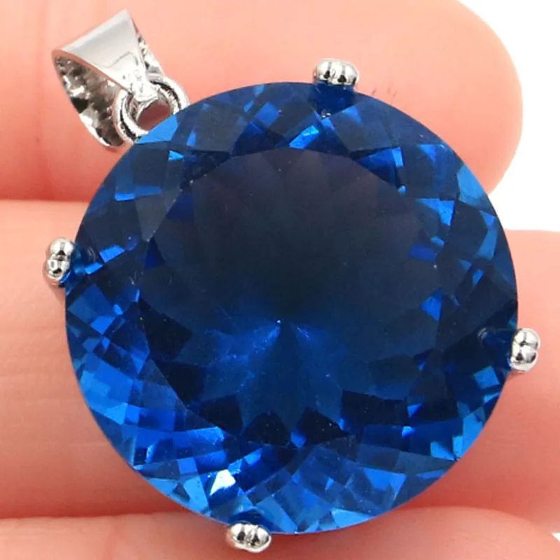 Buy 4 Get 1 Free Big Jewelry Set Gemstone 20mm Color Changing Alexandrite Topaz Mystic Topaz Females Dating Silver Pendant