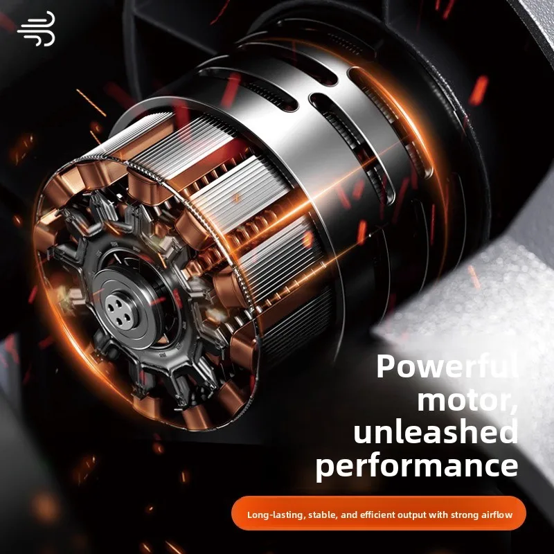 شاحن عاصفة لبطارية الليثيوم اللاسلكية، مجفف شعر عالي الطاقة، منفاخ أوراق الشجر، مجمع الغبار، منفاخ قوي