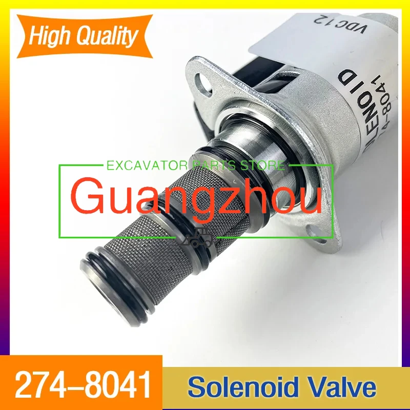 for Excavator Solenoid 2748041 274-8041 Solenoid Valve 420E 420F Machinery Spare Parts Higher Quality New