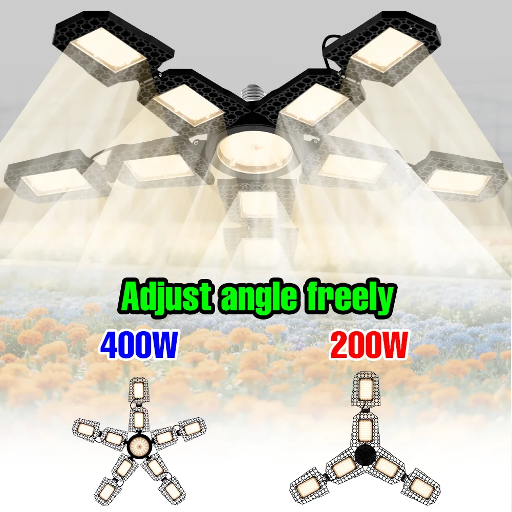 

400 Вт светодиодная лампа для выращивания растений, полный спектр AC100-277V, лампа для выращивания гидропоники, тепличная палатка, помидоры, заполняющее освещение