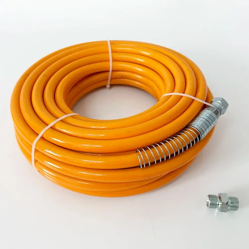 3/8 Airless Paint Spray Hose Upgraded Thickened Woven Fiber Layer High Pressure Flexible Fiber Nylon Tube For Sprayer Gun Pipe