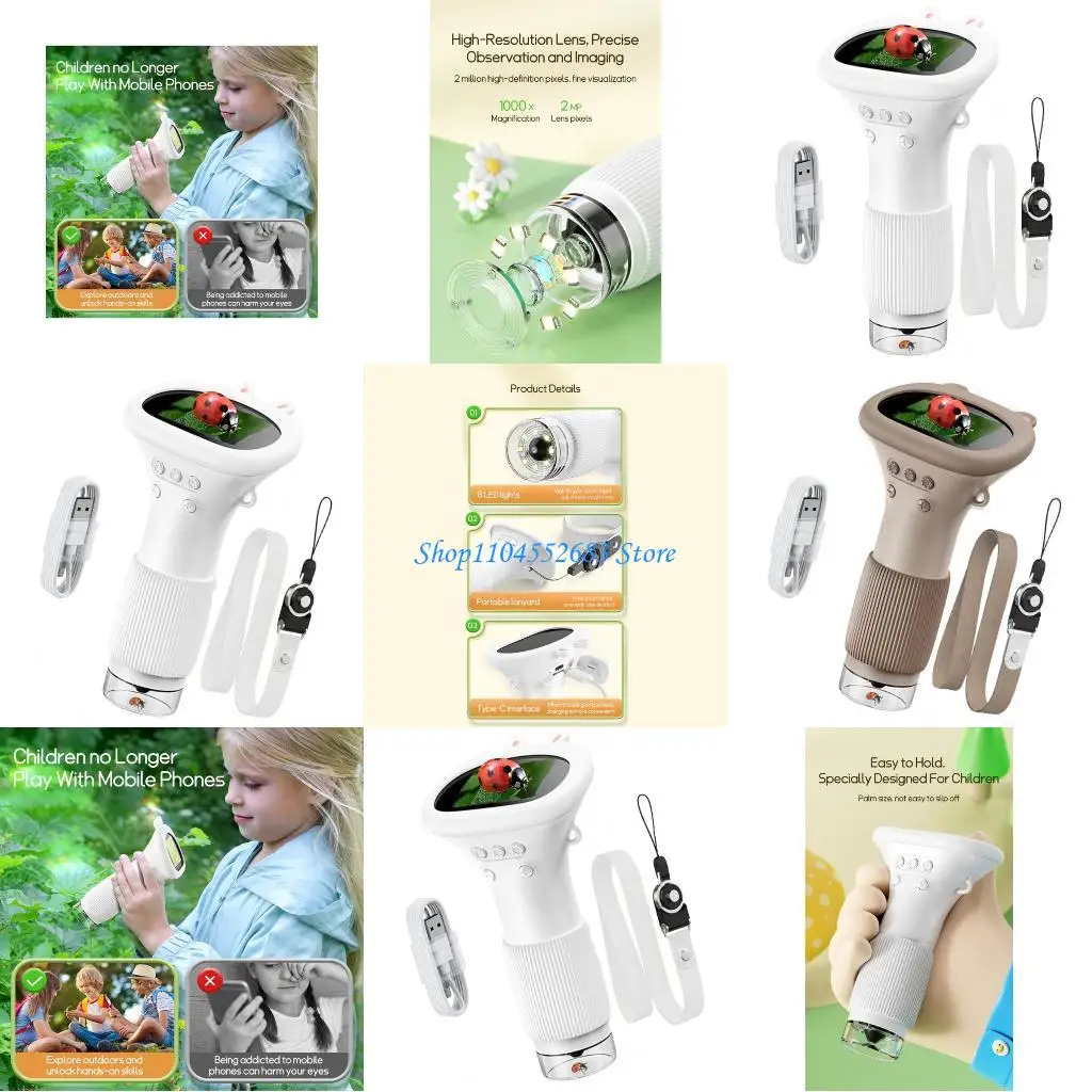 

Y6GD Microscope for Explorers Video Capability 1000X Children Microscope