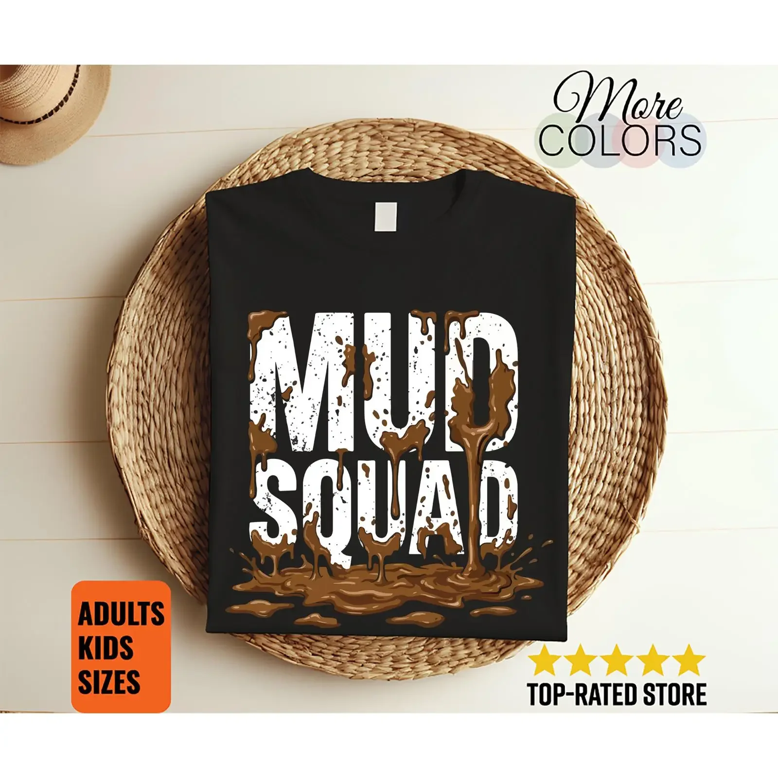 Mud Squad T Shirt Running OCR Athlete Obstacle Race Team Crew Trail Runner Endurance Fitness Challenge Apparel vintage Washed