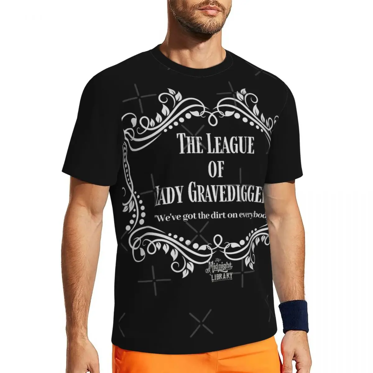 The League Of Lady Gravediggers Men's Short-sleeved Mesh Classic Loose Cool Comfortable T-Shirt