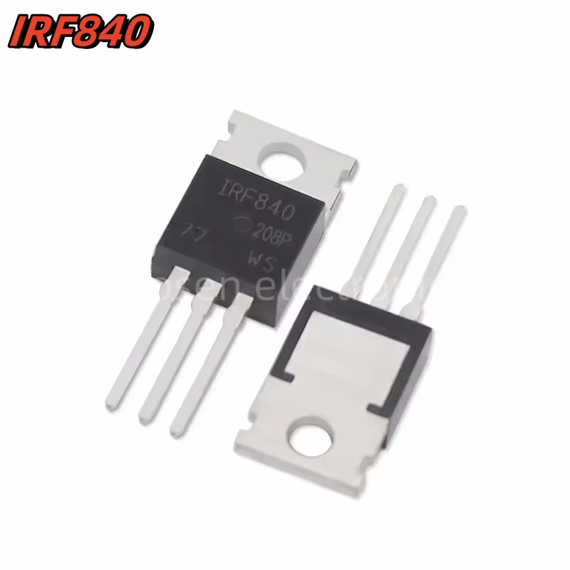 10pcs IRF840 Transistor IRF840PBF 500V 8A TO-220 Field Effect Transistors Set New IC Electronic Components Mosfet Assortment Kit