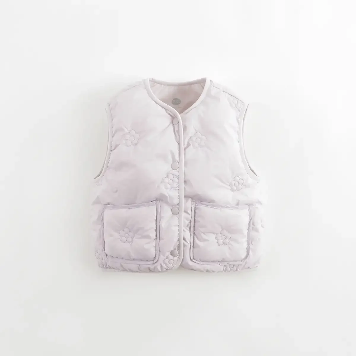 

MARC&JANIE Girls Floral Quilted Ultralight Warm Down Vest Vest for Winter French Series 232026