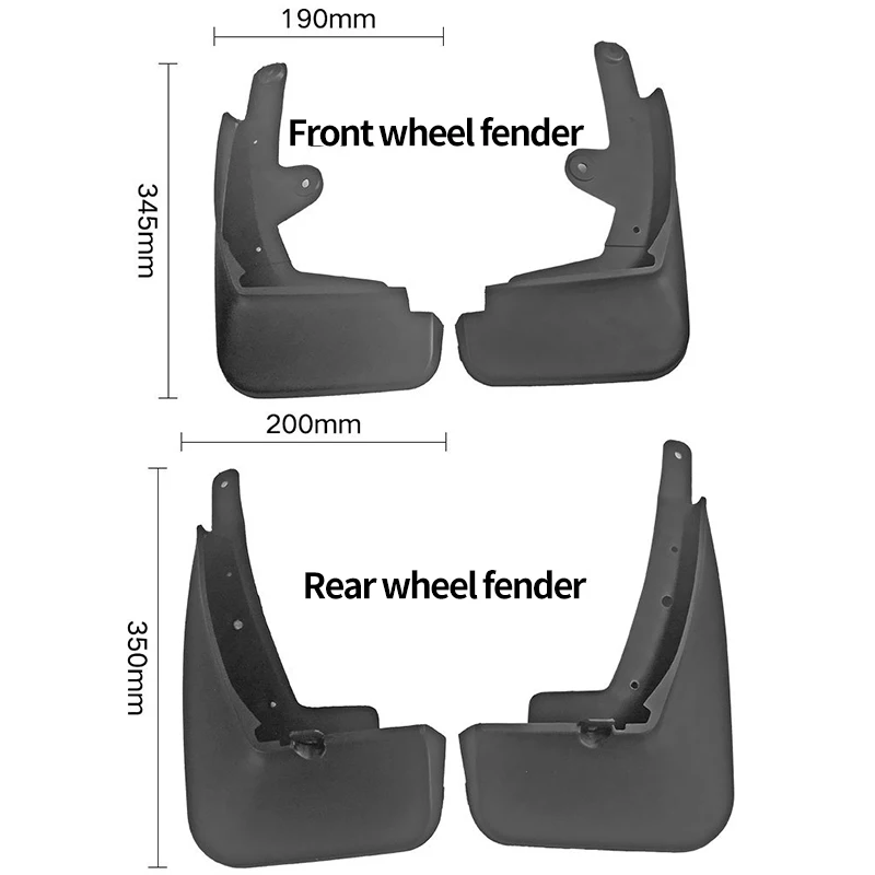 4x Car Mud Flaps Guards For Mazda CX-30 CX30 2021 - 2023 Mudflaps Splash Guard Matte Protection Mudguards Car Accessories wheel