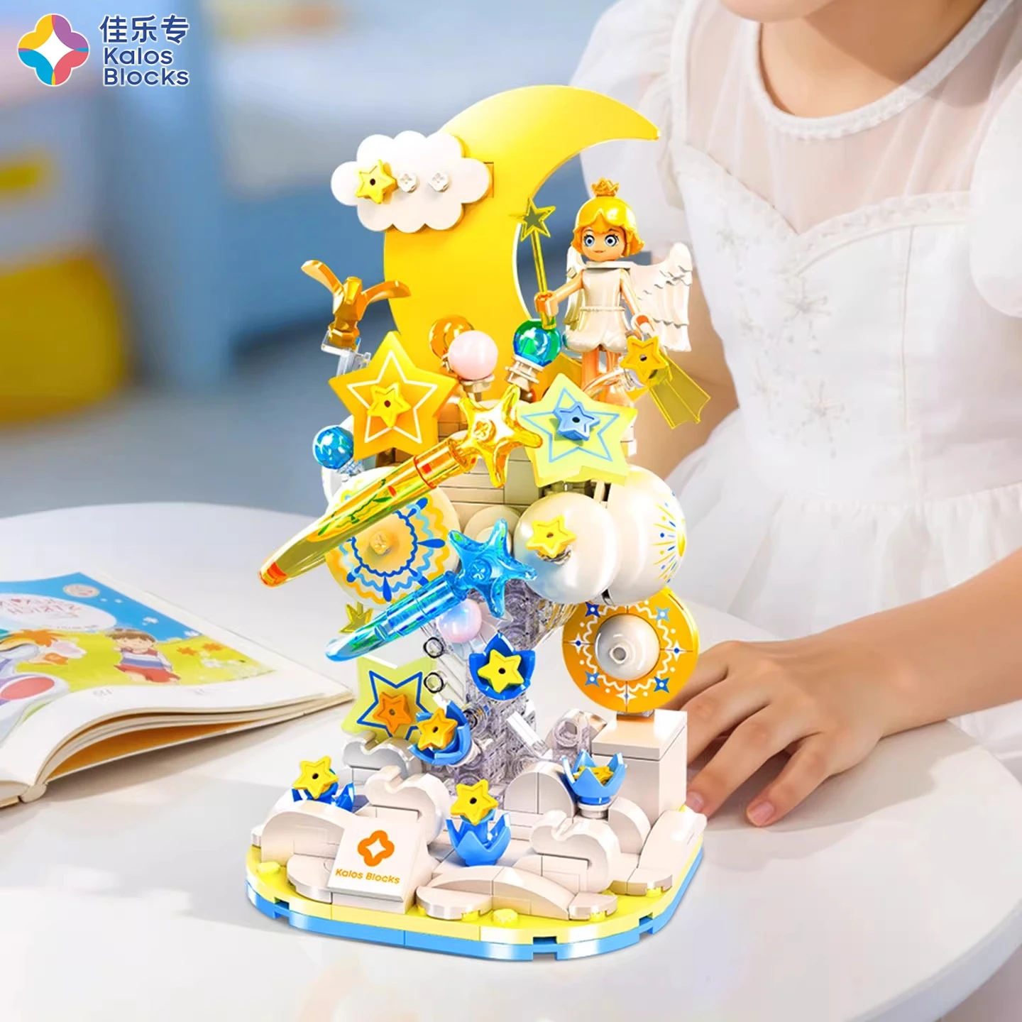 Blocchi da Costruzione Avventura nel Paese delle Meraviglie, Sogni Floreali, Giocattoli di Assemblaggio per Bambini, Modelli Fai-da-Te, Ornamenti, Regali