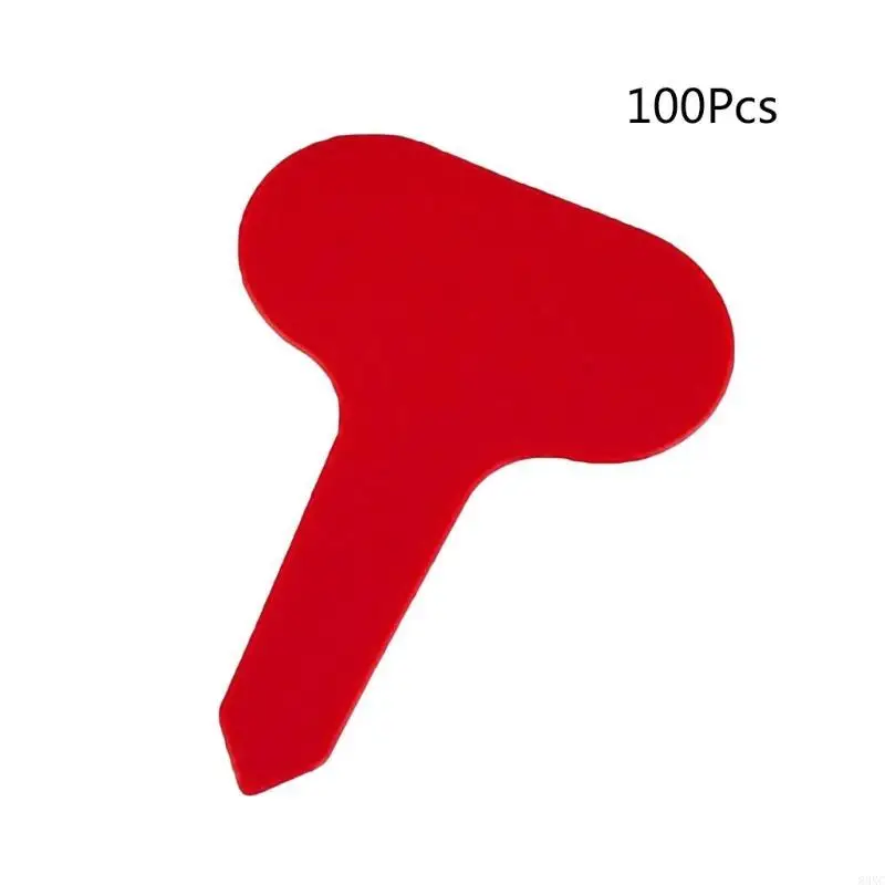 83xc 100pcs t-тип растительные метки Пластиковые растительные метки садовые сад бонсай сочные посевы Маркеры на почвенные