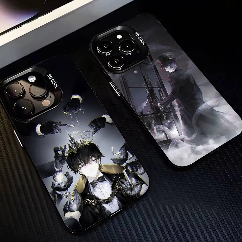 

Klein M-Moretti Lord Of Mysteries-KM Phone Case For iPhone 17,16,15,14,13,12,11 Plus,Pro,Colorful Silver Phone case Funda Cover