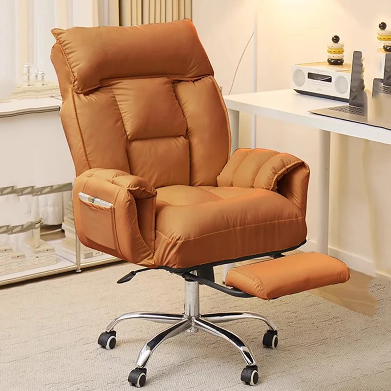 

Lazy Ergonomic Office Chair Vanity Throne Swivel Comfortable Office Chair Computer Designer Sillas De Oficina Trendy Furniture