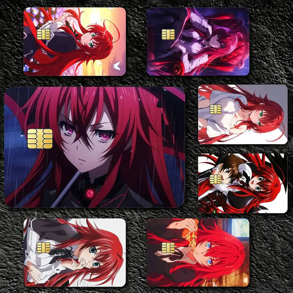 

High School DxD Rias Gremory Credit Card Skin Stickers For VISA Bank Bus Metro Access Card Protective Film Cover Sticker