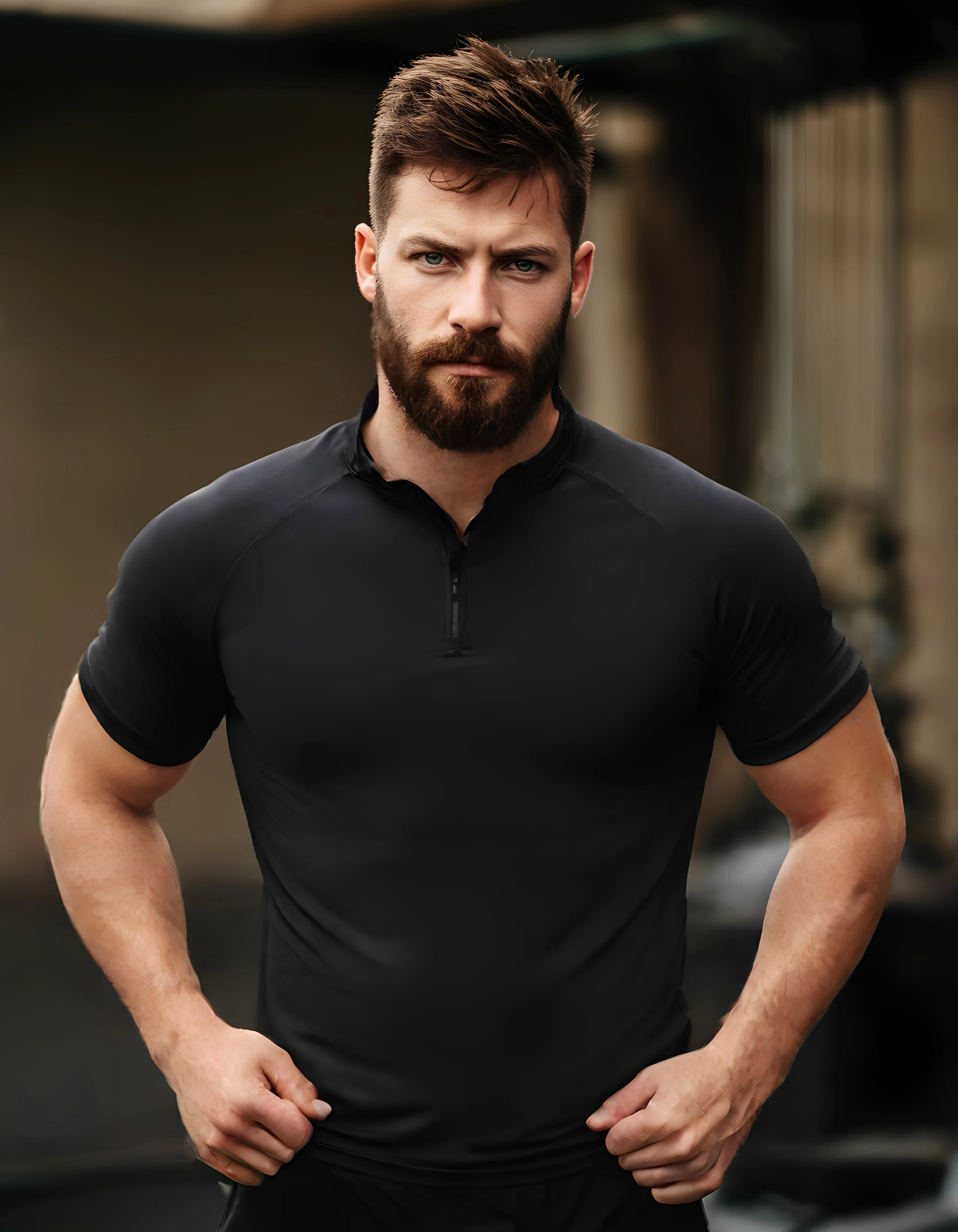 

Sports Top Men'S Autumn And Winter Jacket Short-Sleeved Warm Hoodie Jacket Basketball Training Running Fitness Clothes