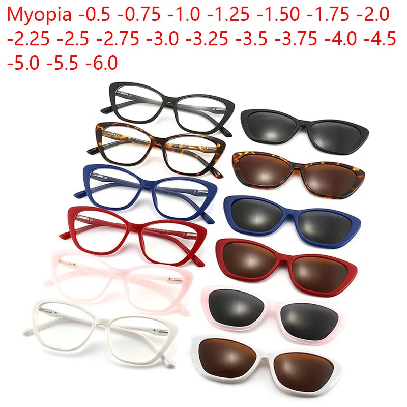 Oculos-de-sol-magneticos-polarizados-para-miopia-feminina-com-prescricao-tr-05-a-60-armacao-olho-de-gato-e-dobradica-de-mola
