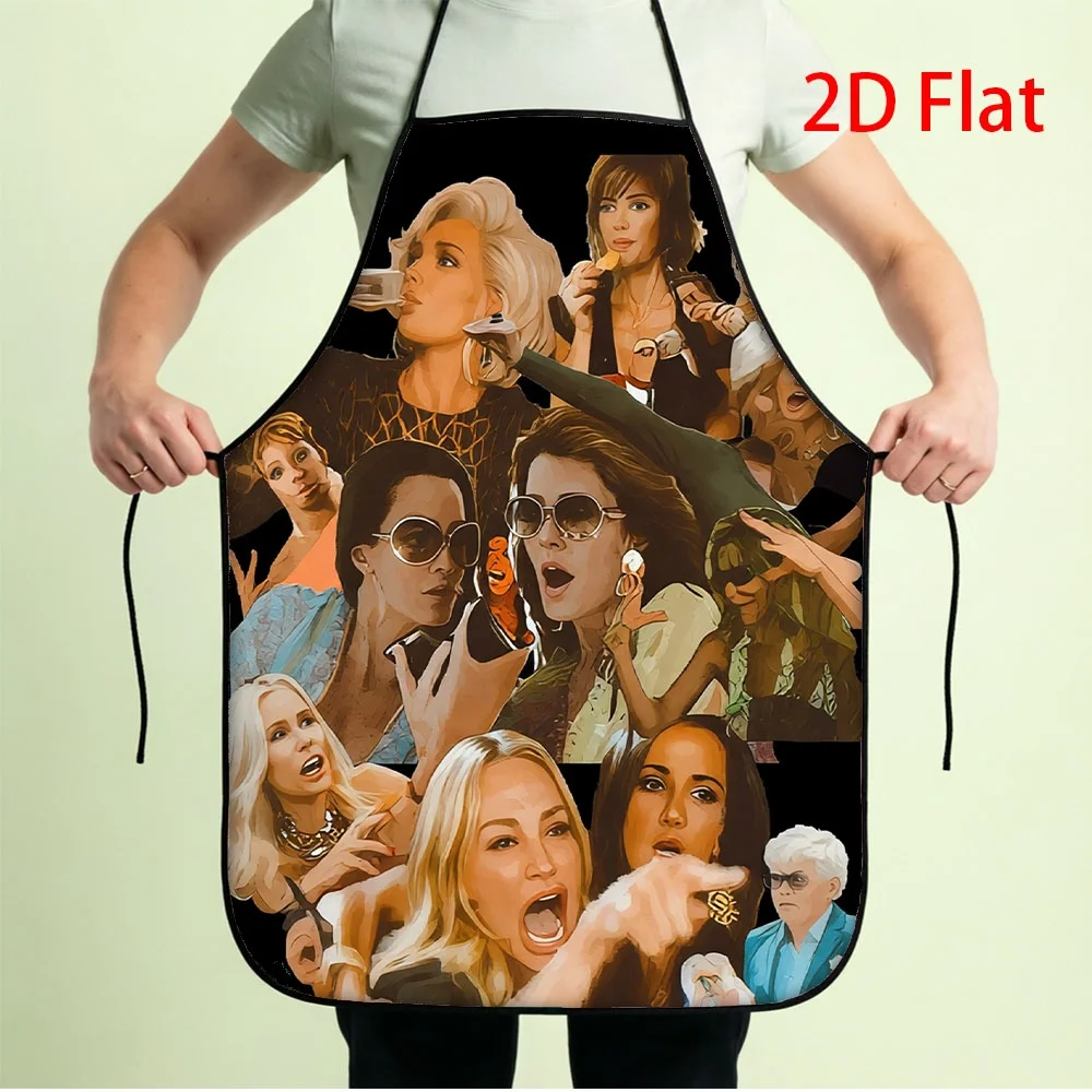 Funny Meme Collage Apron, Viral Internet Reaction Face Kitchen Bib, Novelty Gag Gift for Friends Party Cooking BBQ Home Decor