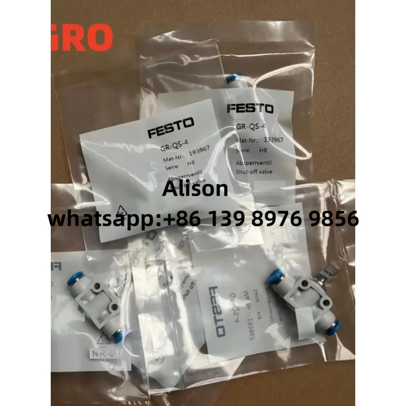 10PCS FESTO HE-2-3-QS-4/QS-6/QS-8/QS-10/QS-12 HE-2-QS-4 HE-2-QS-6 HE-2-QS-8 HE-2-QS-10 HE-2-QS-12 HE-3-QS-4 153476 153477 153478