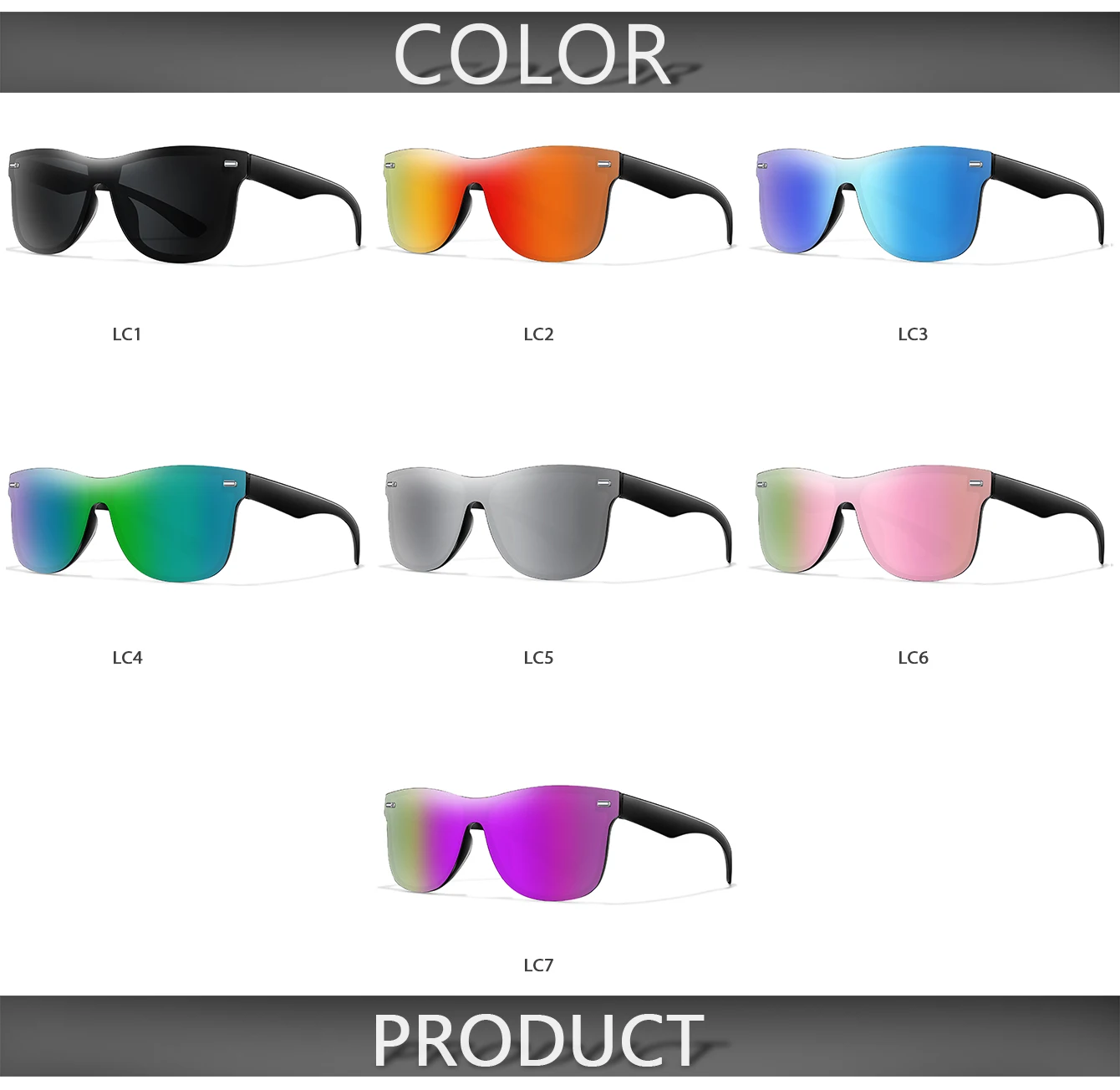 Quadratische Mode UV400 Sonnenbrille Männer Frauen Outdoor Fahren Fahrrad Straße Winddichte Brille Wandern Camping Klassische Shades – Detail 3