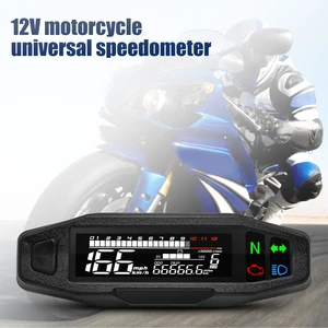 Motocicleta Velocímetro Universal, LED Digital Dashboard, impermeável, KM, H, MPH, medidor de odômetro, Motor Gauge Sensor com Y, Z, W Bracket 6 principais vendas odômetro moto - №6