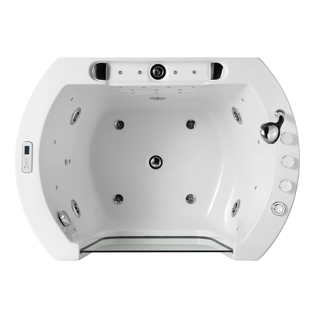 Modern Crown-Shaped Folding Bathtub Quality Baby Bath Freestanding Installation Drainer Massage Whirlpool Bathtub