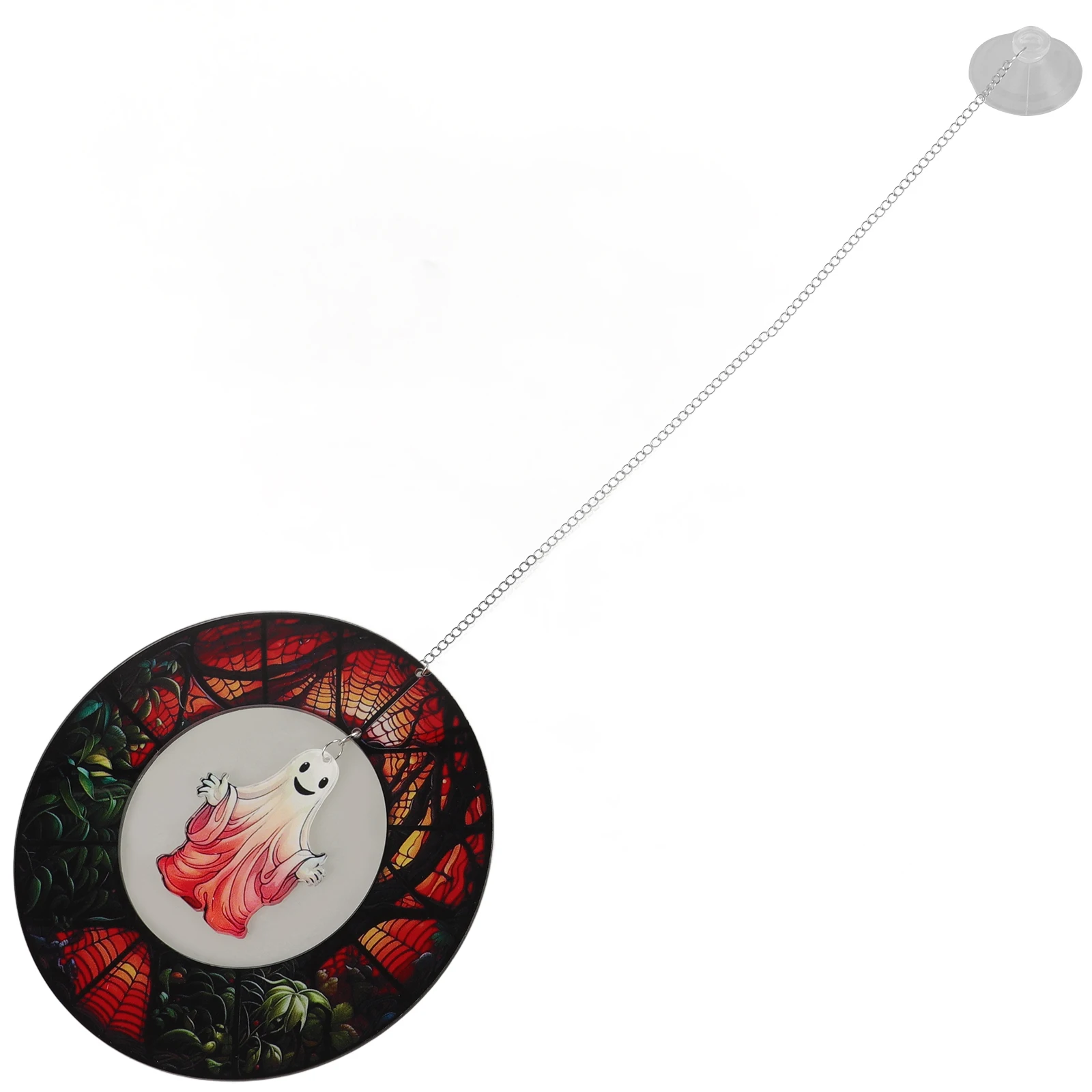 

1pcs Ghost Halloween Hanging Decor Acrylic Pendant Spooky Ghost Pendant For Halloween Festive Party Supply Reusable Swing