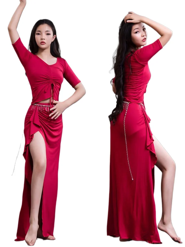 

Belly Dance Skirt Long Skirt Suit Luxury Modern Dance Performance Carnaval Costume Sexy Woman Clothes