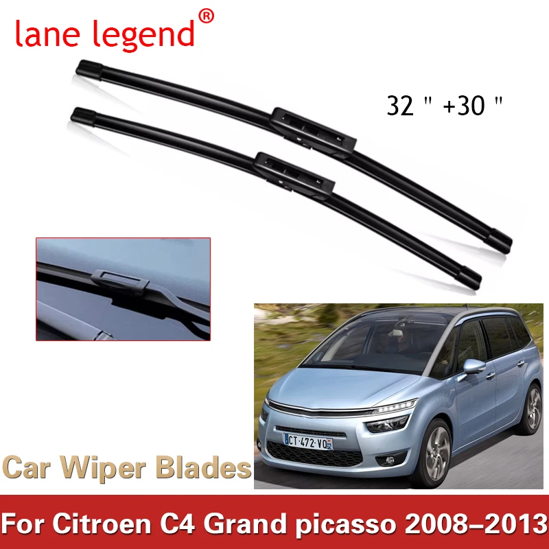 

Car Wiper For Citroen C4 Grand picasso 32"+30" 2008-2013 Front Window Washer Windscreen Windshield Wipers Blades Accessories