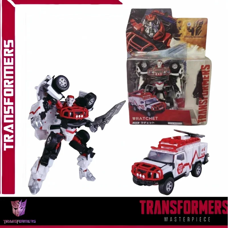 

In Stock Takara Tomy Transformers Movie 4 AD Series AD-15 D-class G1 Color Ambulance Action Robot Collectible Figures Gift