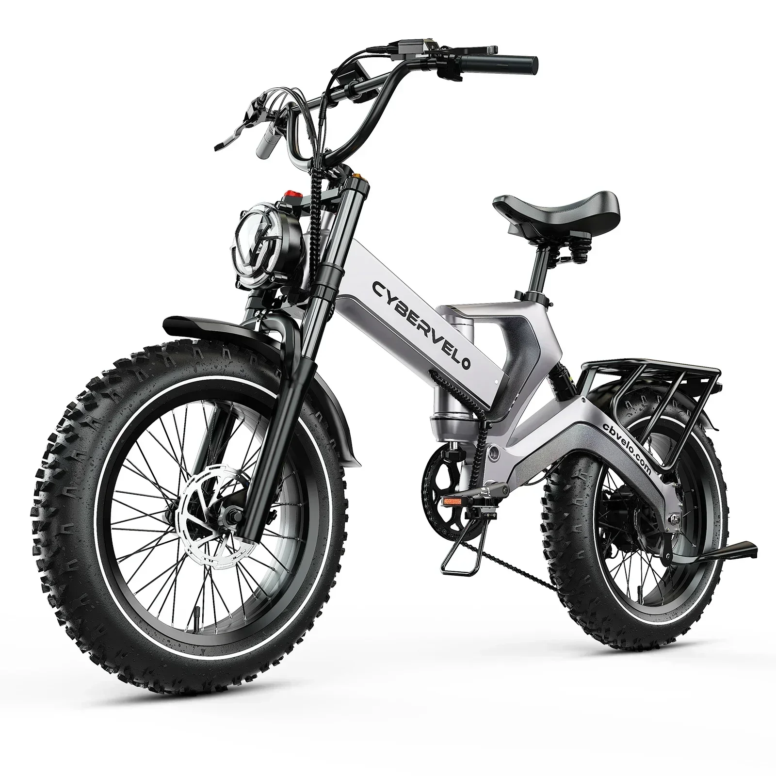 3000W Peak 20” Fat Tire Electric Bike 48V 40AH Battery Waterproof High Speed up to 30+ MPH Ultra Long Range 150 Miles Off-Road Commuter Ebike EK6 Max