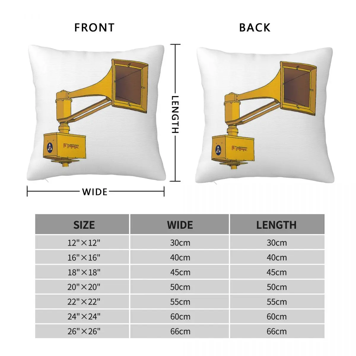 Air Raid Sirens Thunderbolt 1000t Pillowcase Polyester Linen Velvet Creative Decorative Throw Pillow Sofa Seater Cover 45x45
