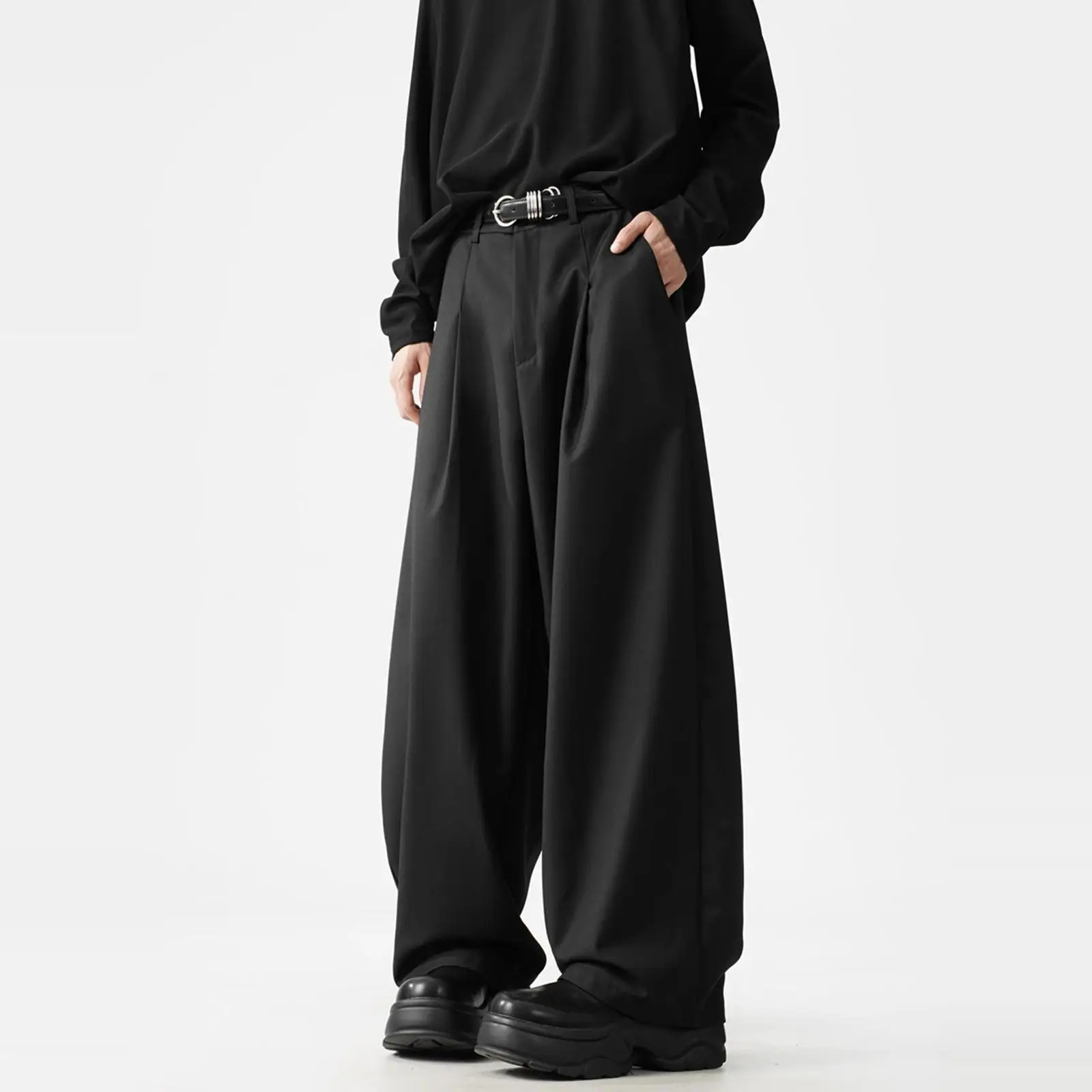 

American Sle Loose Wide Leg Men's Pants Spring Trendy Brand Casual Straight Leg Street Sle Trousers Youth ular Long Pants