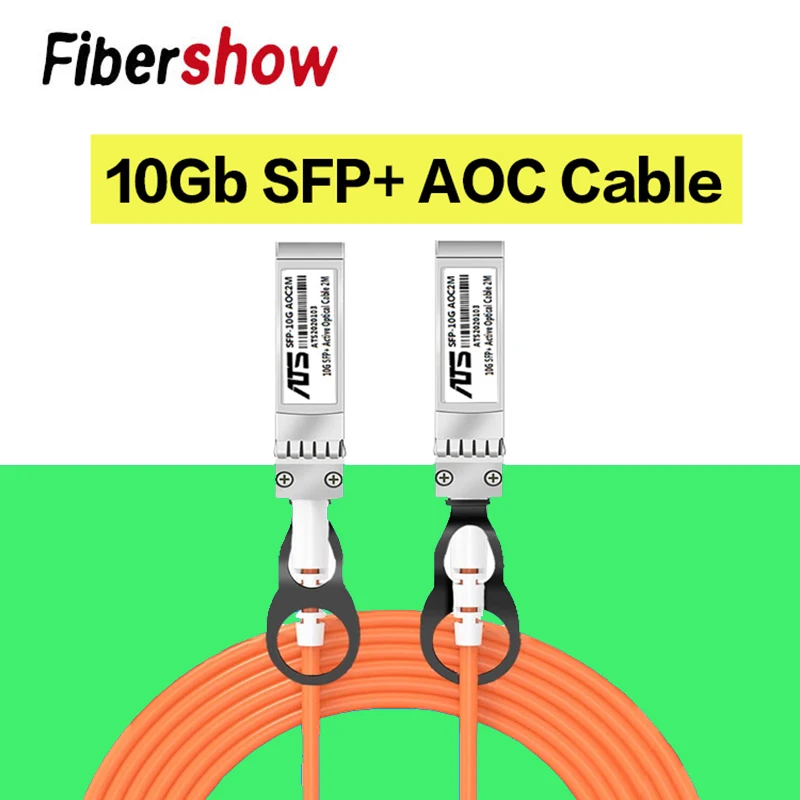 SFP 10G AOC OM2 SFP+ to SFP+ AOC 10GBASE Fiber Optic Active Optical SFP Cable for Cisco,MikroTik,Ubiquiti...Etc Switch