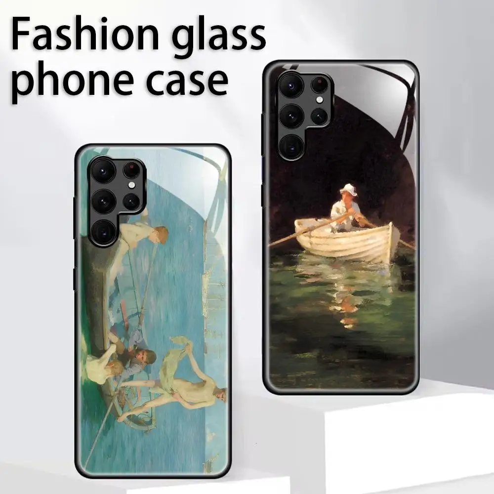 Henry Scott Tuke Phone Case For Samsung S26 S25 S24 S23 S22 S21 Plus Ultra FE Glass soft Case
