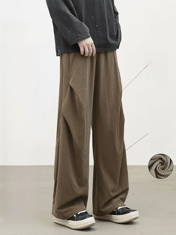 

Коричневые вельветовые брюки в американском стиле ретро, мужские осенне-зимние свободные повседневные длинные брюки с прямыми штанинами