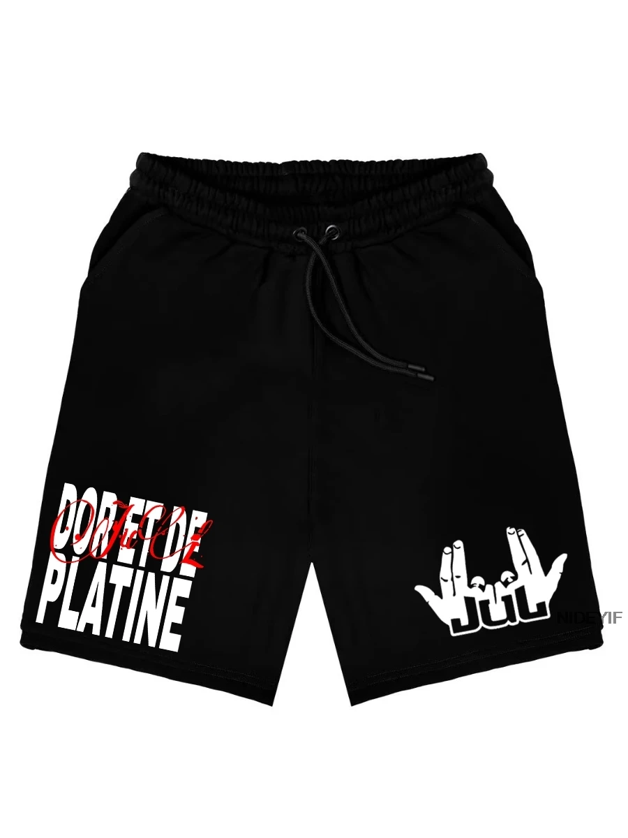 France rappeur Jul Shorts pour hommes femmes été décontracté respirant coton plage pantalons confortables hommes shorts