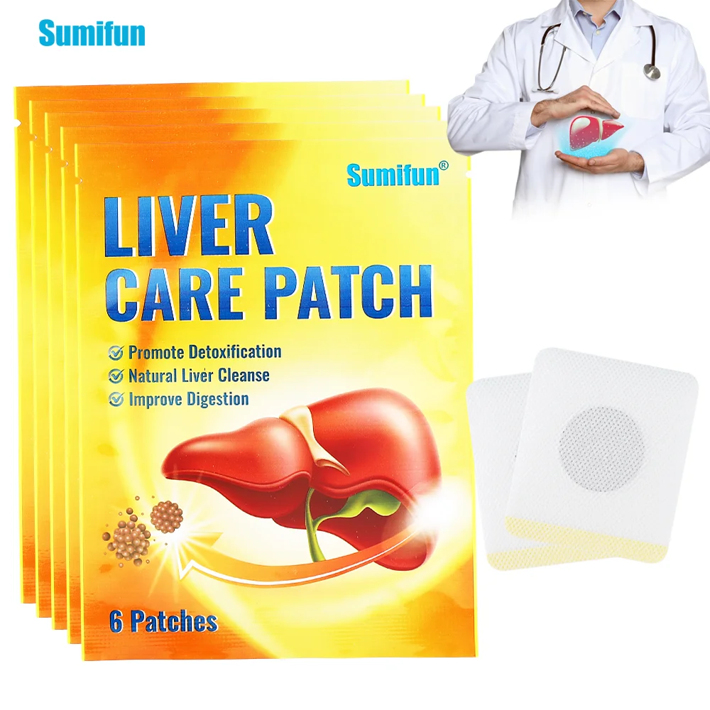 

6/18/30Pcs Sumifun Liver Care Patch Body Detox Promote Digestion Massage Sticker Natural Liver Cleanse Health Medical Plaster