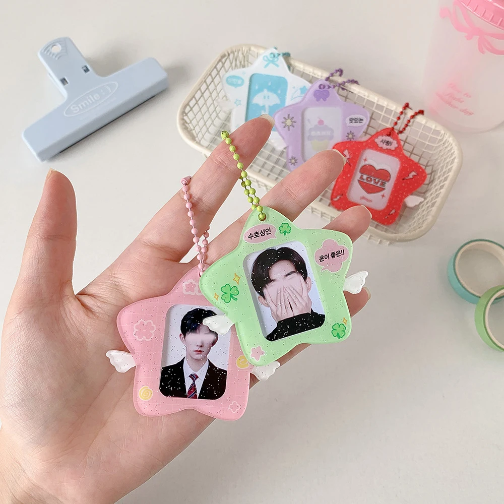 Original Ins Star โทรศัพท์ 1 นิ้ว ID Photo Card การ์ดอิฐ Gooka Goo Pan อะคริลิค Hard Card Cover