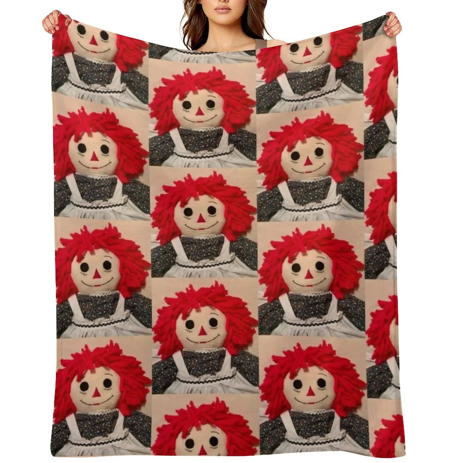 

Sweet Raggedy Ann 2 Throw Blanket Flannels anime Cute Baby Blankets