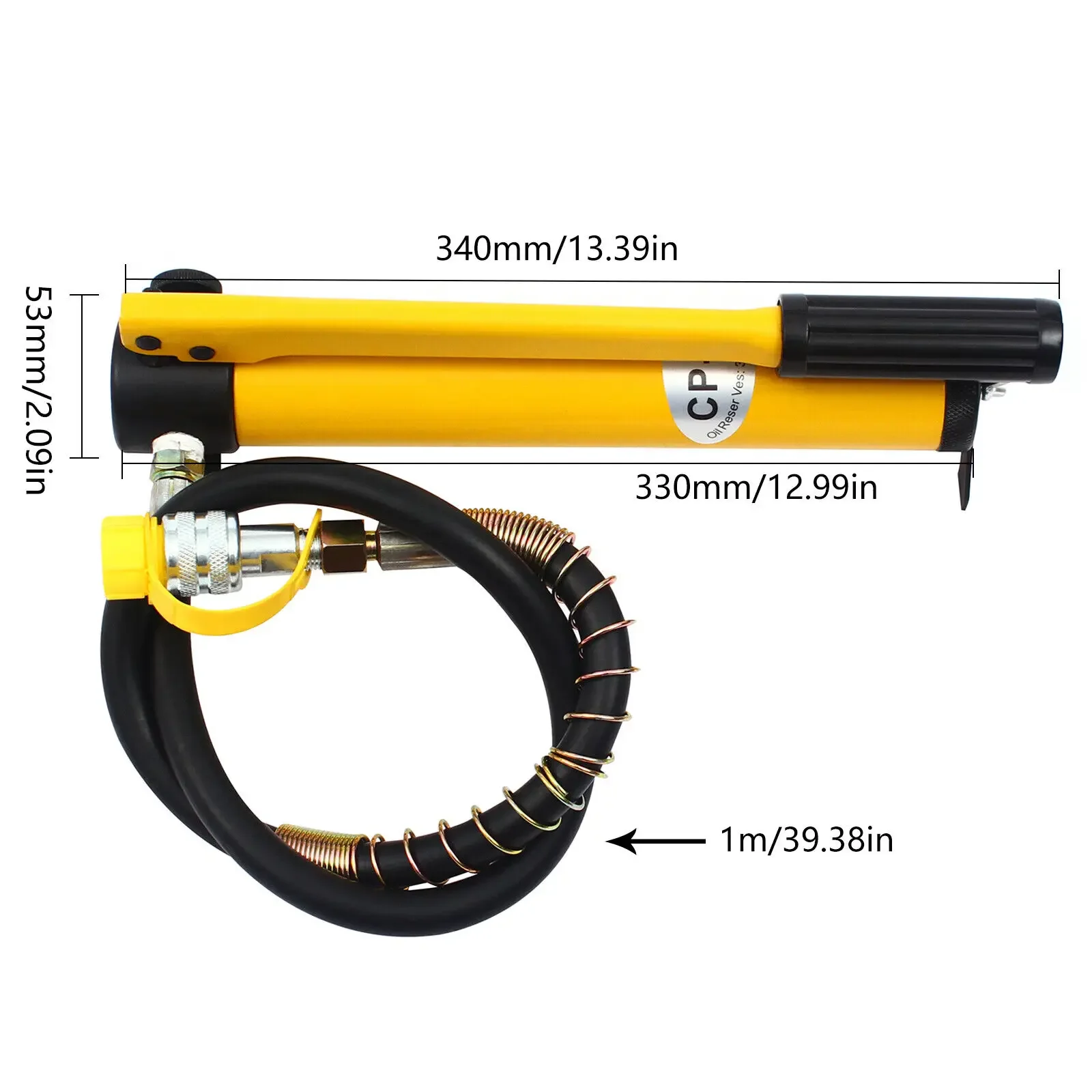CP-180 10톤 유압 핸드 펌프 – 10000 PSI 단동 수동 펌프