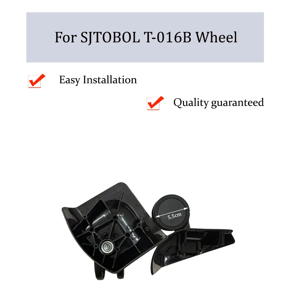 

For SJTOBOL T-016B Universal Wheel Replacement Trolley Case Luggage Pulley Silent Smooth Shock Absorbing Durable Caster Wheels