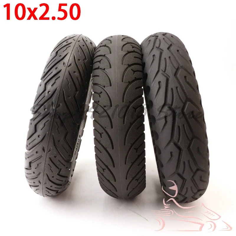 10x2.50 Honeycomb Solid Tyre 10*2.5 Tubeless Tire,Thickened Double Honeycomb Wheel Tyre For Electric Scooter Skate Board